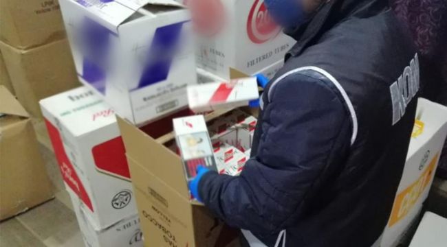 Konya'da kaçak sigara operasyonu