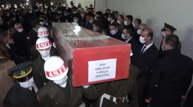 Şehit piyade uzman çavuşun naaşı Kırıkkale'ye getirildi