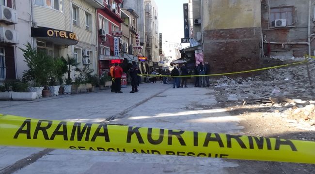 YIKIM TEHLİKESİ BULUNAN BİNAYA TAHLİYE