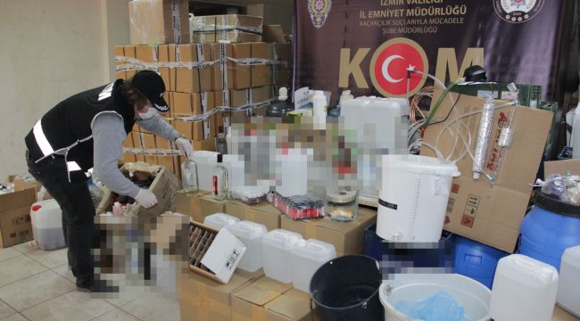 KAÇAK İÇKİ ÜRETİCİLERİNE DARBE
