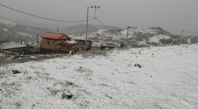 ALİAĞA'YA YILIN İLK KARI DÜŞTÜ
