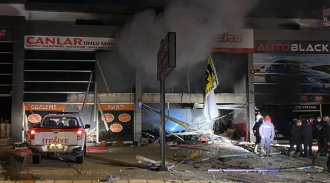 Ankara'da oto lastikçi dükkanında patlama