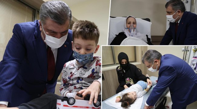 Bakan Koca, yeni yıla sağlık çalışanlarıyla birlikte girdi