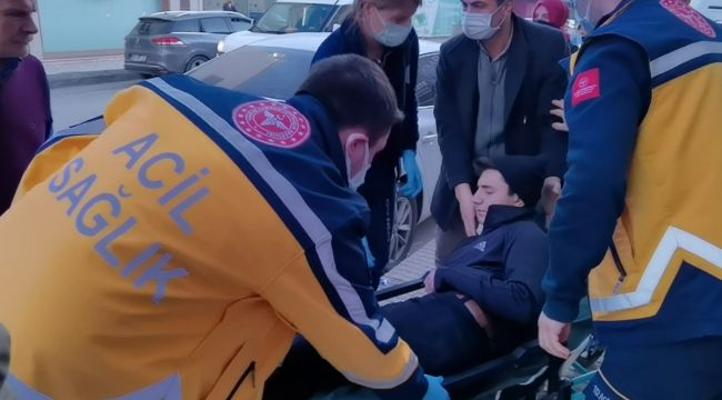 Bursa'da kazada yaralanan genç dua etti