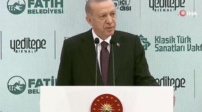 Cumhurbaşkanı Recep Tayyip Erdoğan 2. Yeditepe Bienali'nde konuştu