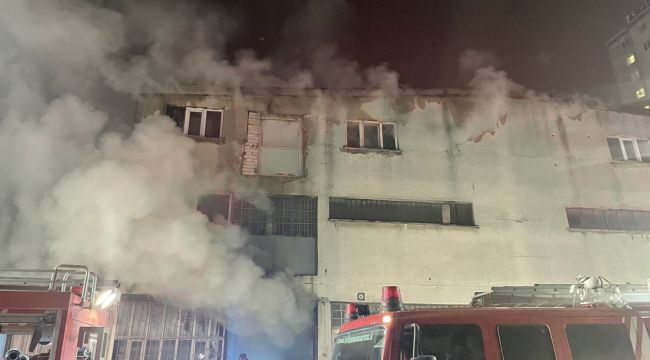İstanbul'da iplik fabrikasında korkutan yangın
