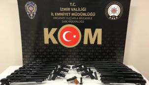 İZMİR'DE SİLAH KAÇAKÇILIĞI OPERASYONU