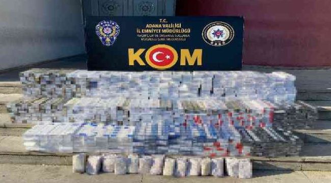 Kargo ile sigara kaçakçılığına polis engeli