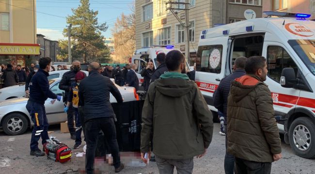 Kayseri'de sokak ortasında dehşet