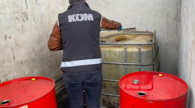Mersin'de 4 bin 350 litre kaçak akaryakıt ele geçirildi