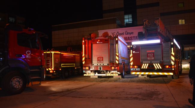 Ordu'da özel hastanede yangın paniği