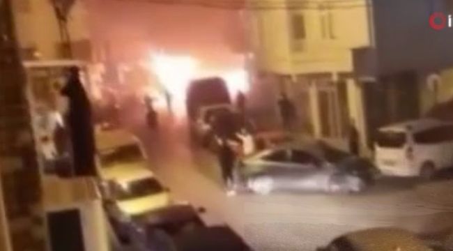 Oto tamircisinde LPG'li araç patladı, iş yeri alevler içinde kaldı