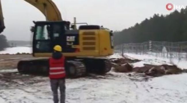 Polonya'nın Belarus sınırına öreceği duvarın inşaatına başlandı