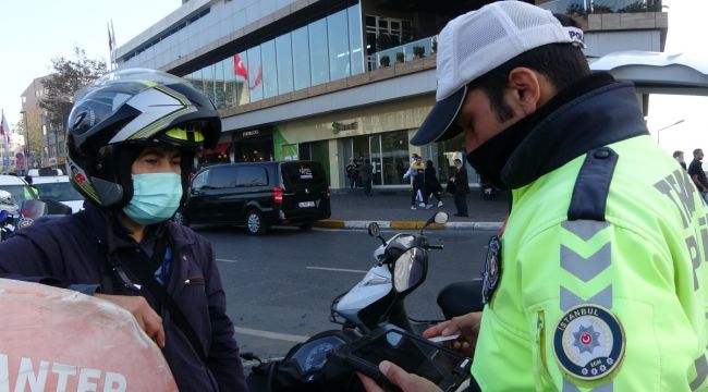 Taksim'de kurallara uymayan sürücülere ceza yağdı