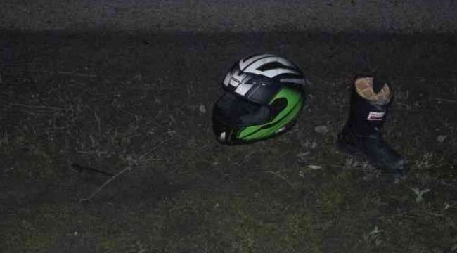 Tekirdağ'da motosiklet bariyerlere çarptı