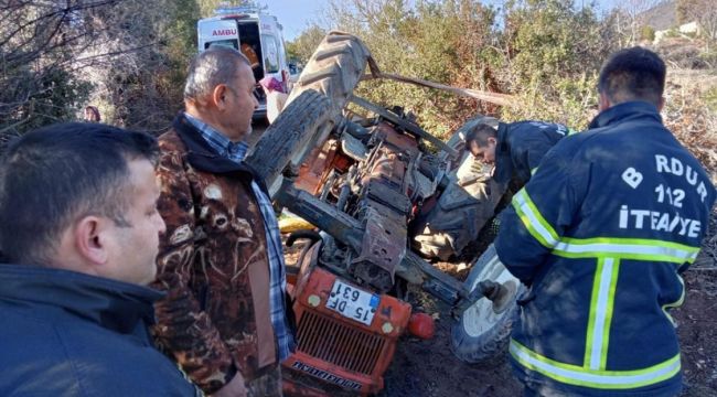 Traktörle gül budamaya giden çifti ölüm ayırdı