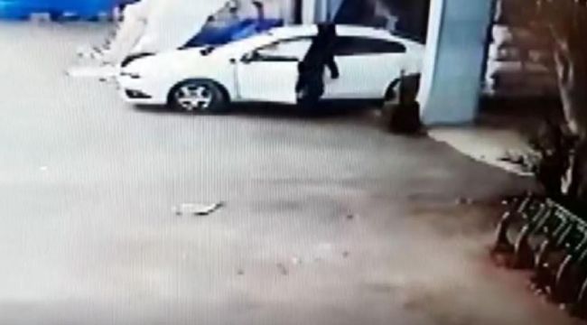 10 bin liralık Antep fıstığını 45 saniyede çaldı