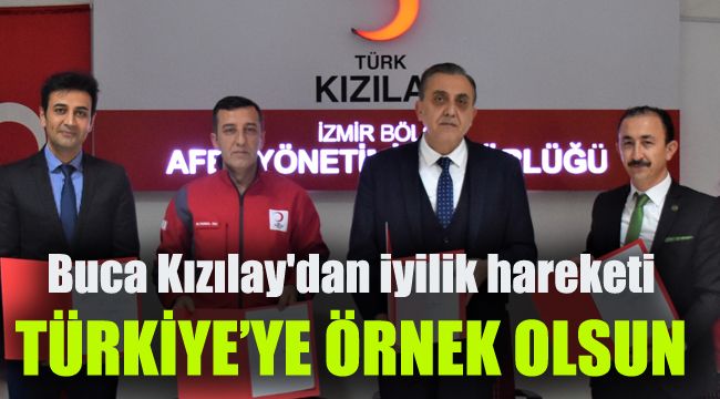 Buca Kızılay'dan iyilik hareketi: Tüm Türkiye'ye örnek olsun