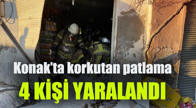 Konakta korkutan patlama: 4 yaralı