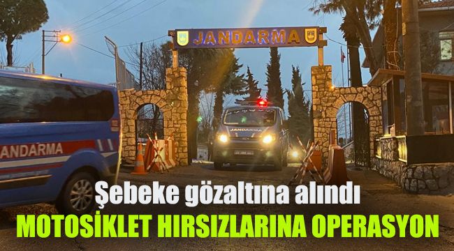 Motosiklet hırsızlarına operasyon: Şebeke gözaltına alındı