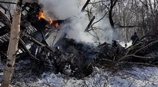 Rusya'da nakliye uçağı düştü