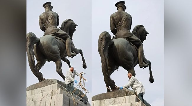 Samsun'da Atatürk Anıtı'na saldıranlar tutuklandı