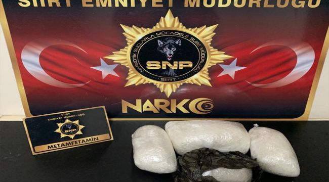 Siirt'te 2 kilo 316 gram uyuşturucu madde ele geçirildi