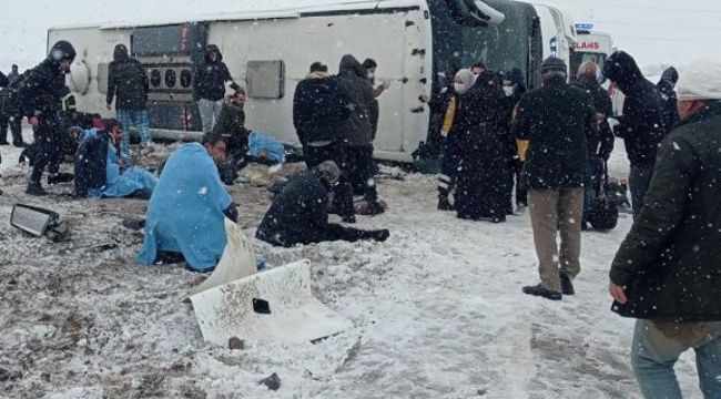 Yozgat'ta otobüs kazası