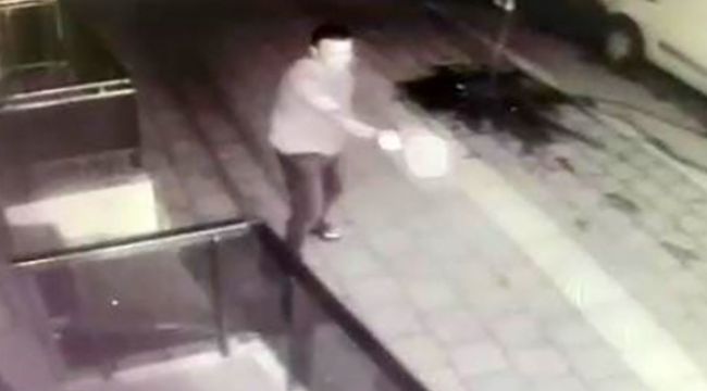 Barın önünde dehşet anlar