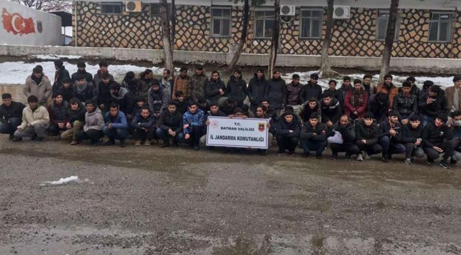 Batman'da 62 düzensiz göçmen yakalandı