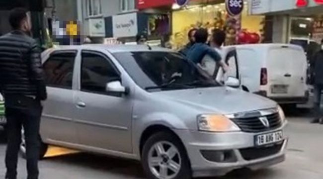 Bursa'da yol verme kavgası