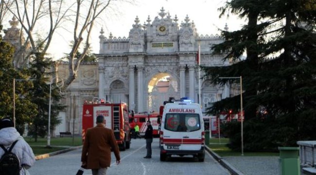 Dolmabahçe Sarayı marangozhanesinde yangın