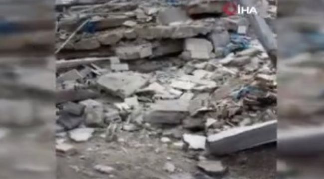 Filistin'de inşaat halindeki 5 katlı bina çöktü