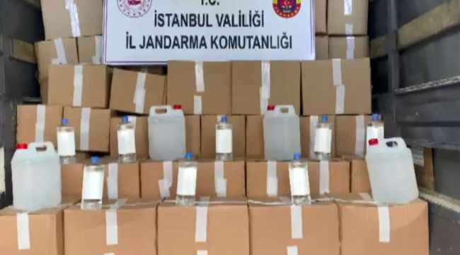 Jandarmadan sahte alkol operasyonu
