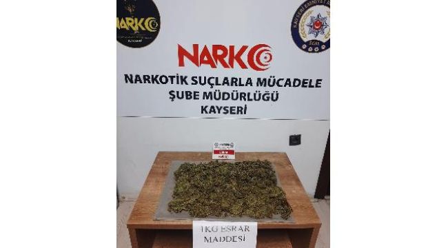 Kayseri'de yolcu otobüsüne uyuşturucu operasyonu