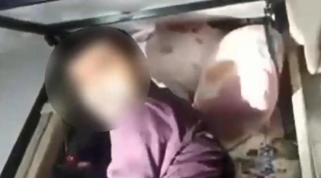 Polisten kaçamadı bazanın altında yakalandı
