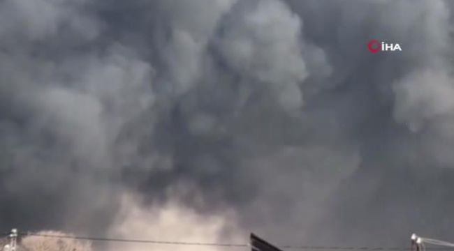 Rus ordusu Kiev'de akaryakıt istasyonunu vurdu