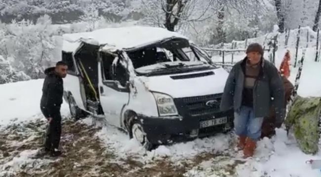 Samsun'da öğrenci servisi kazası