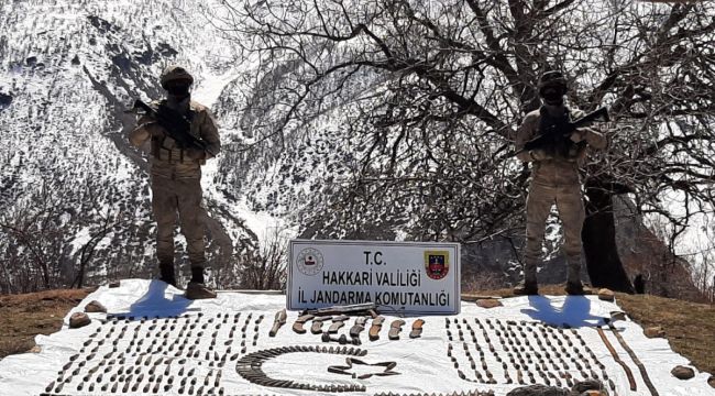 Şemdinli'de silah ve mühimmat bulundu