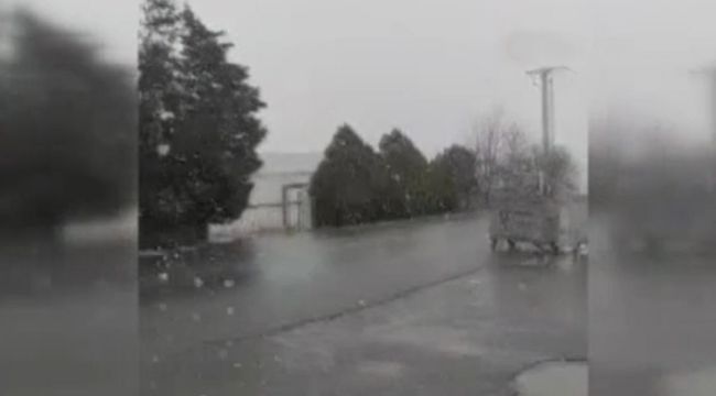 Silivri'de kar yağışı başladı