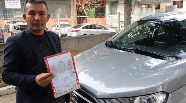 Tokat'tan gelip İstanbul'da aldığı sıfır araç 50 bin TL hasarlı çıktı