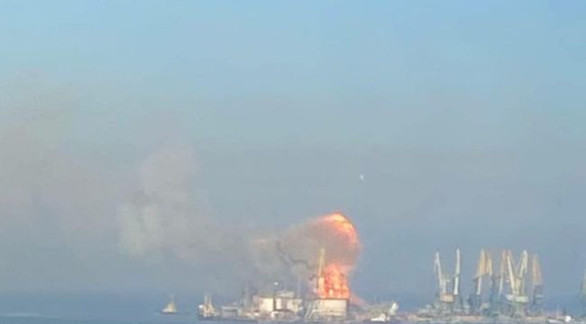 Ukrayna ordusu Rusya'nın Orsk gemisini vurdu