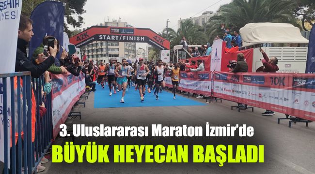 3. Uluslararası Maraton İzmir’de büyük heyecan başladı