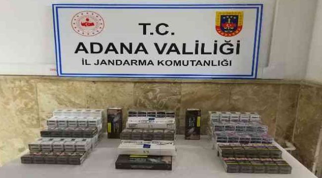 Adana'da 280 bin lira değerinde kaçak makaron ele geçirildi