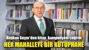 Başkan Soyer'den kitap kampanyası çağrısı: Her Muhtarlığa Bir Kütüphane