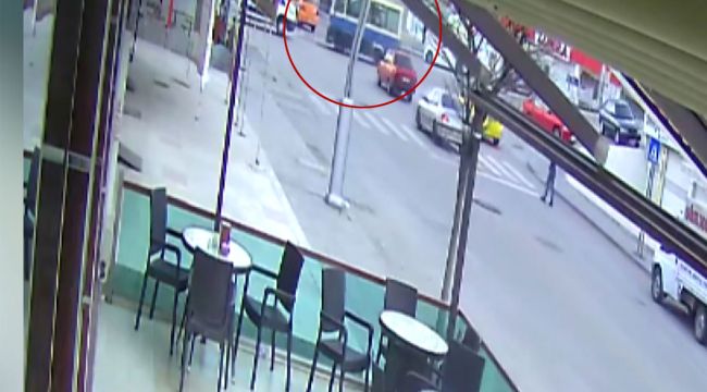 Başkent'te freni patlayan dolmuş ATM'lere daldı