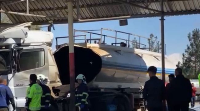 Batman'da tankerde gaz sıkışması sonucu patlama