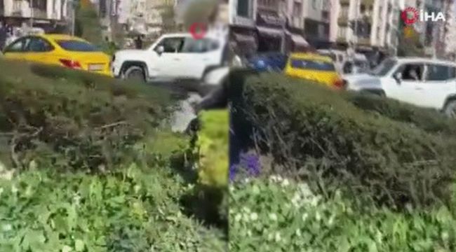 Cip sürücüsü tartıştığı taksi sürücüsüne çarptı
