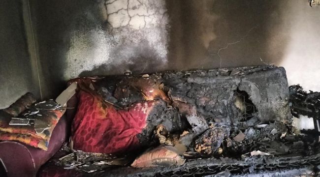 İkamet yangını sonrası tehdit içeren not iddiası