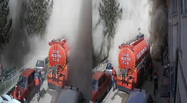 Isparta'da 5 katlı binanın kontrollü yıkımında panik
